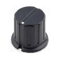 Buton plastic, potentiometru, ax 6.35mm,  negru, GWB12BK
