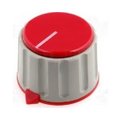 Buton plastic potentiometru, Rosu, 6mm, GWW29-RD