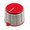 Buton plastic potentiometru, Rosu, 6mm, GWW29-RD