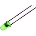 LED 12V, 3mm, verde, 8-20MCD, L-934GD-12V