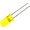 Led 5V, 5mm, galben, 20mcd, L-53YD-5V