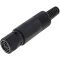 Mufa MINI DIN, mama, 6 contacte, MDC-106