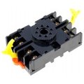Soclu releu 8 pin, soclu rotund, sina, DIN RAIL, MP005289, MULTICOMP