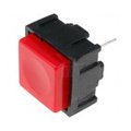 Buton push, monostabil, OFF-{ON}, PCB, rosu, 2 PINI, MS-12RD