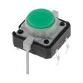 Microintrerupator, push, 12x12mm, OFF-(ON),  iluminat verde, TACT-24N-F-IG