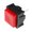 Buton push, monostabil, OFF-{ON}, PCB, rosu, 2 PINI, MS-12RD