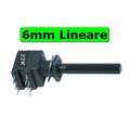 Potentiometru 22K, stereo, lin, 6MM, 6PSI-22K, PIHER