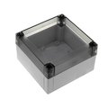Cutie ABS, IP67, 130x130x75mm, capac transparent, PC125/75HT