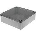 Cutie ABS gri, IP67, capac transparent, 180x180x60mm, PC175/60HT, FIBOX