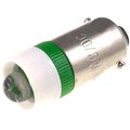 Lampa BA9S, cu led, verde, 24V, LLED-B9/24/G