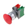 Intrerupator de siguranta, rosu, NC, NO, orificiu montare Ø22.5mm, EB22-1-O/C-R