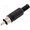 Conector RCA; mufă; tată, negru, CC-006B
