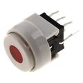 Push buton monostabil rotund led rosu PB6136FBL-1