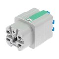 Conector HAN, mama, 4 pini +PE, 10A, 400V, 09200042733