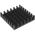 Radiator led, aluminiu, 31x31x6mm, ICKBGA31X31