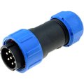 Conector circular 7 pini tata, 500V, 15A, IP68,  SP2110/P7