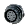 Conector circular, 9 pini, mama, panou, IP68, 500V 5A, SP2112/S9, WEIPU