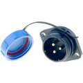 Conector circular 3 pini tata SP2113/P3C, IP68, 500V, 30A, WEIPU