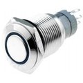 Buton antivandal, ON-OFF, 24V, IP65, SPST-NO, verde, bistabil M16, orificiu montare	Ø16mm, V16-21R-24G-S