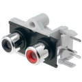 Conector: RCA; soclu; mamă, dublu, pcb, CC-130