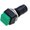 Intrerupator miniatura, patrat, verde monostabil, OFF-(ON), SPTS-NO, orificiu montare Ø7mm, PS-06/G