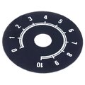 Scala indicatoare, adeziva, diam 50mm, 0-10,  220.107