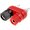 Soclu banana dublu, rosu, negru, 10A; 60VDC; BC-119