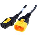 Cablu IEC C13 mamă, IEC C14 tată; 1.2m; 10A, negru, blocare, 6051.2027, SCHURTER
