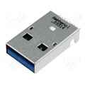 Mufa USB 3.0, USB A, pentru PCB, SMT, GSB316441CEU, AMPHENOL