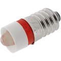 Lampă LED; rosu, E10; 24V, LLED-E10/24/R