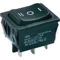 Comutator basculant, (ON)-OFF-(ON), 6A, 6 pini, DPDT, 1839.1507, orificiu montare 30.6x22mm, MARQUARDT