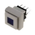 Push buton monostabil patrat, ON-(ON), led albastru, PB6135FBL-4