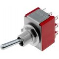 Intrerupator basculant, ON-ON, 3PDT, 9pini, 2A, 250V, orificiu montare Ø6.35mm, 7301SYZQE