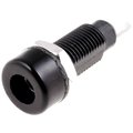Soclu banana negru, 4mm, 10A, 60VDC, R1-22-B