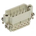 Conector, HAN, tata, 10 pini +PE, 10A, 250V, 09200102612, HARTING