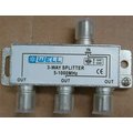 Distribuitor mufe F, CATV, spliter, 3 cai, 5-1000MHz, FC-3SPLT, GBAY