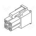 Conector Mini-Fit, mufa 4 pini, mama,  600V, pas 4.2mm, MX-5557-04R
