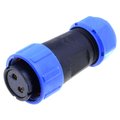 Conector circular 2 pini mama, 500V, 30A,  IP68, SP2110/S2