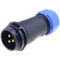 Conector circular, 3 pini, tata, 500V, 30A, IP68, SP2111/P3, WEIPU