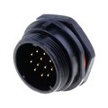 Conector circular, 12 pini, tata, IP68, 400V, 5A, SP2112/P12, WEIPU