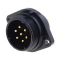 Conector circular panou, 7 pini, tata, SP2113/P7, IP68, 500V, 15A, WEIPU