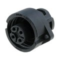 Conector circular, mama, 4 pini, 3+PE, mama, 400V, 16A, IP67, WA22K4Z2