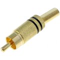 Conector RCA; mufă; tata, metalica, CC-010B