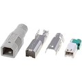 Conector USB-B mufa pt.lipire cablu cu manson, USBB-PLUG/IDC