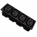 Mufa alimentare calculator, splitter 4 cai, IEC60320, AC, 10A, 0909.0021 SCHURTER