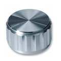 Buton aluminiu, diametru 20mm, diametru ax 6.35mm, 20T-2D, MULTICOMP