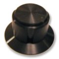 Buton aluminiu, diametru, 19/28.5mm, diametru ax 6.4mm, KB00050