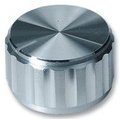 Buton aluminiu, diametru 15mm, diametru ax 6.35mm, 15T-2D