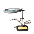 Lupa 85mm, suport letcon, burete, cu iluminare, LUP150L