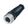 Conector 4 pini; mama; drept; M12; 4A; ELKA4012PG9